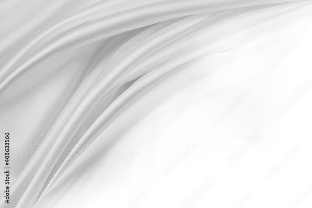 Fototapeta premium White silk fabric lines