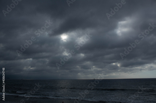 Nubes grises en vallarta