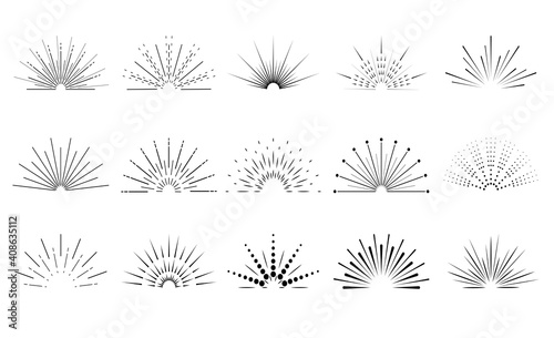 Fireworks black sparks.