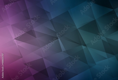 Light Blue, Red vector triangle mosaic texture.