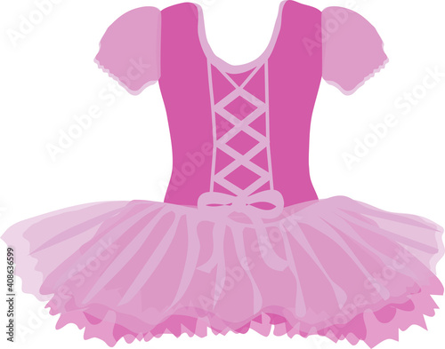 vector image of a tutu for a little ballerina