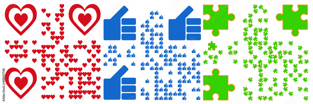 qr code heart like puzzle qr code heart like puzzle