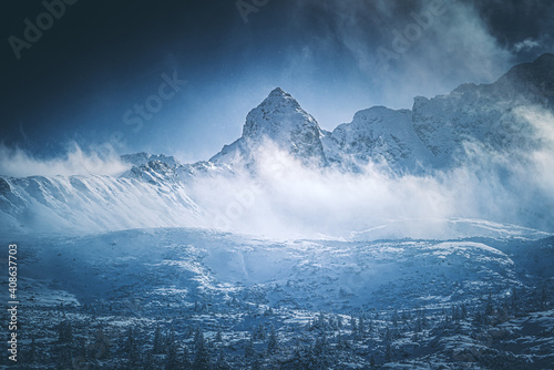 Fototapeta Naklejka Na Ścianę i Meble -  Hala Gąsienicowa - Tatry Polskie w zimie