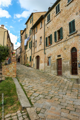 Volterra  Italy. Beautiful view of Volterra  a city in province of Pisa  Italy.