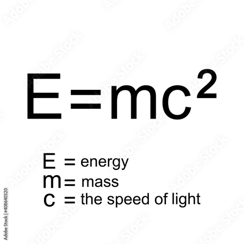 Fototapeta Albert Einstein Theory of relativity, vector illustration