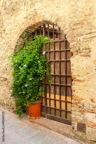 San Gimignano, Italy. Beautiful architecture of San Gimignano, small city in Toscana region.