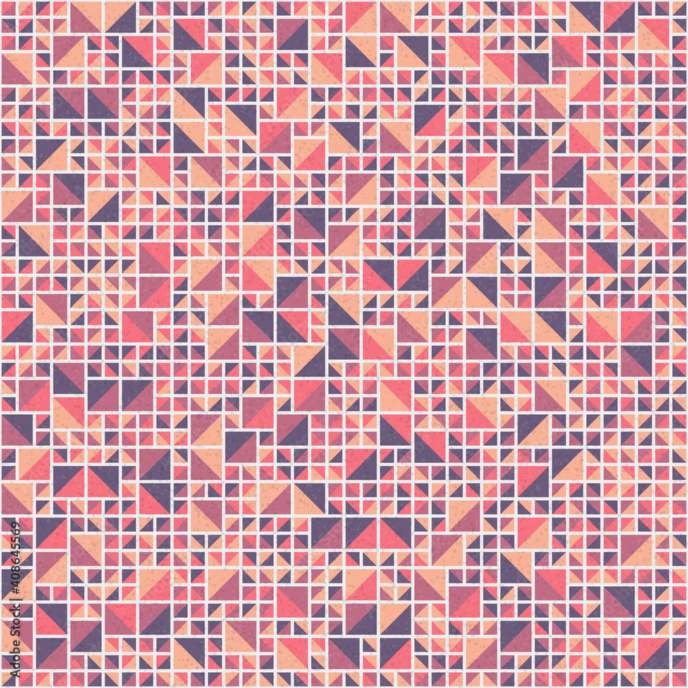 Fototapeta premium Abstract Geometric Pattern generative computational art illustration