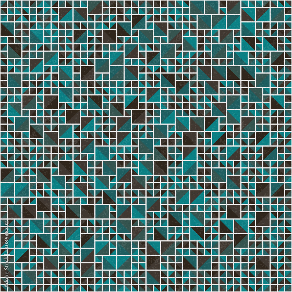 Fototapeta premium Abstract Geometric Pattern generative computational art illustration