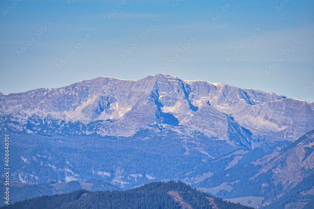 Tote Gebirge und Warscheneck, Blick vom Himmeleck in der Steiermark, Österreich