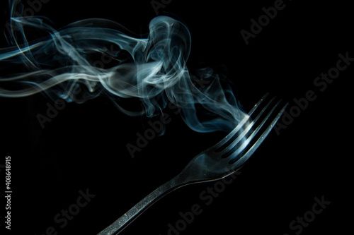 Fototapeta Naklejka Na Ścianę i Meble -  smoke on black background