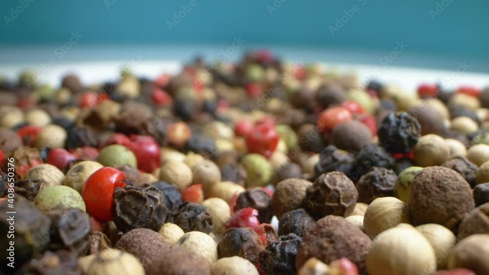 extremely close-up, detailed. mix of five peppers, multi-colored kernels. extremely close-up, detailed. mix of five peppers, multi-colored kernels.