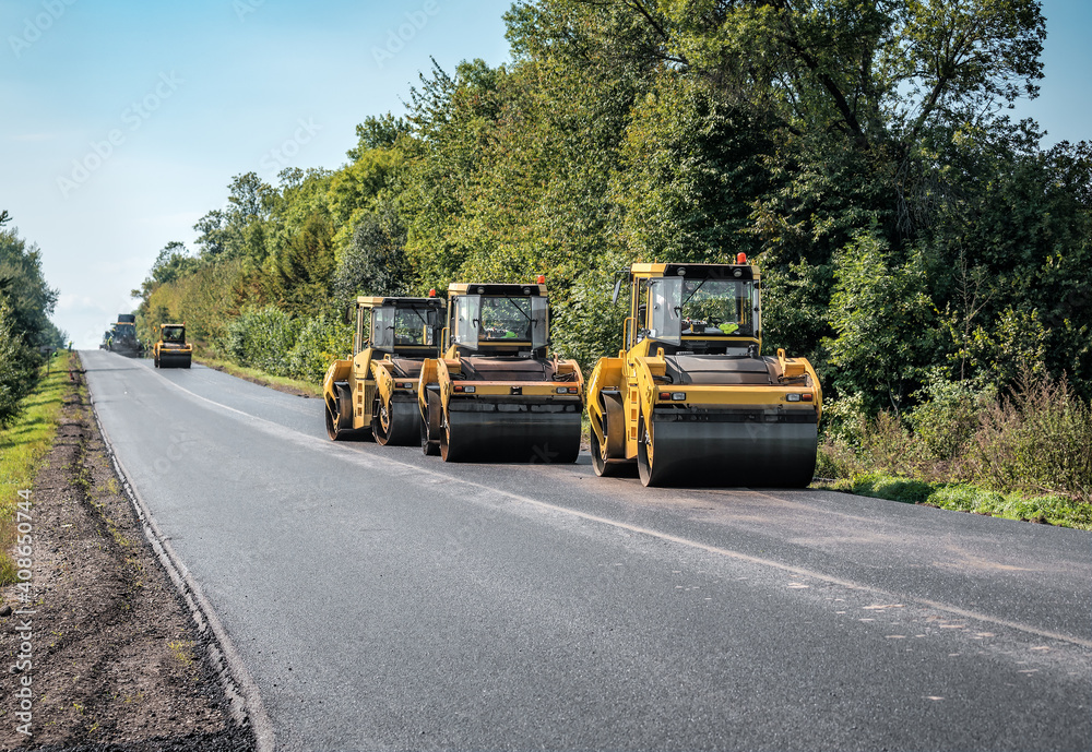 road rollers makes new road