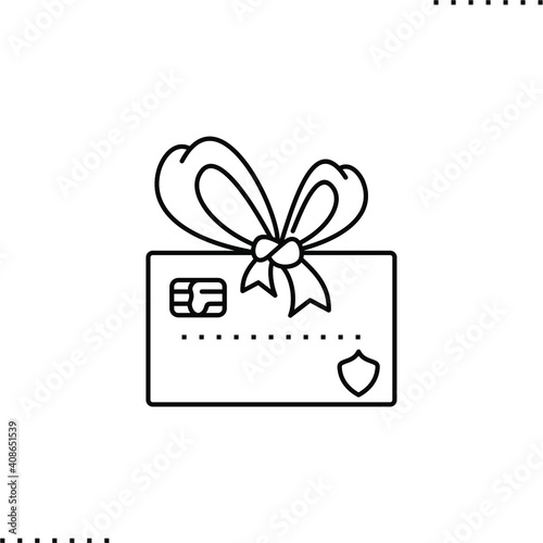 cashback bonus vector icon in outline