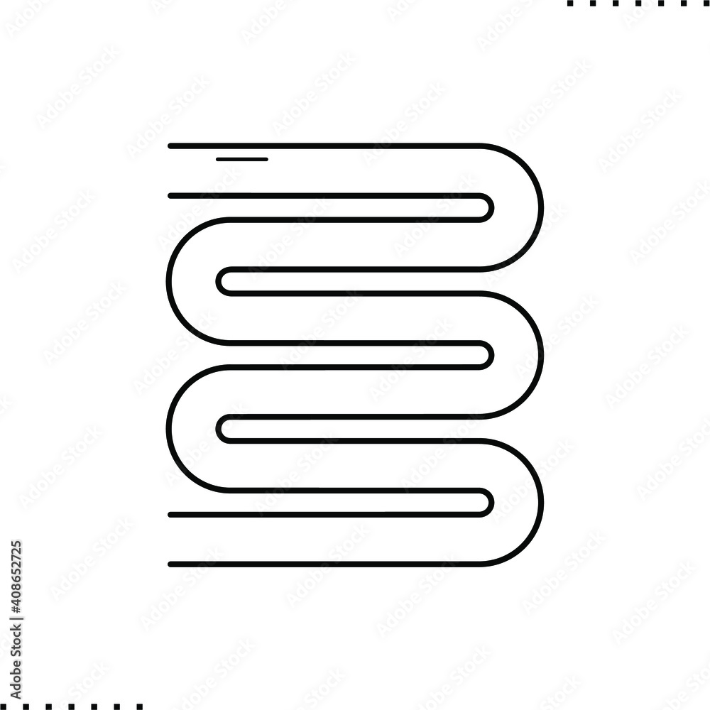 Bauhaus design lines pattern vector icon in outline Bauhaus design lines pattern vector icon in outline