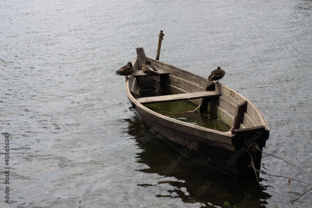 old wooden boat