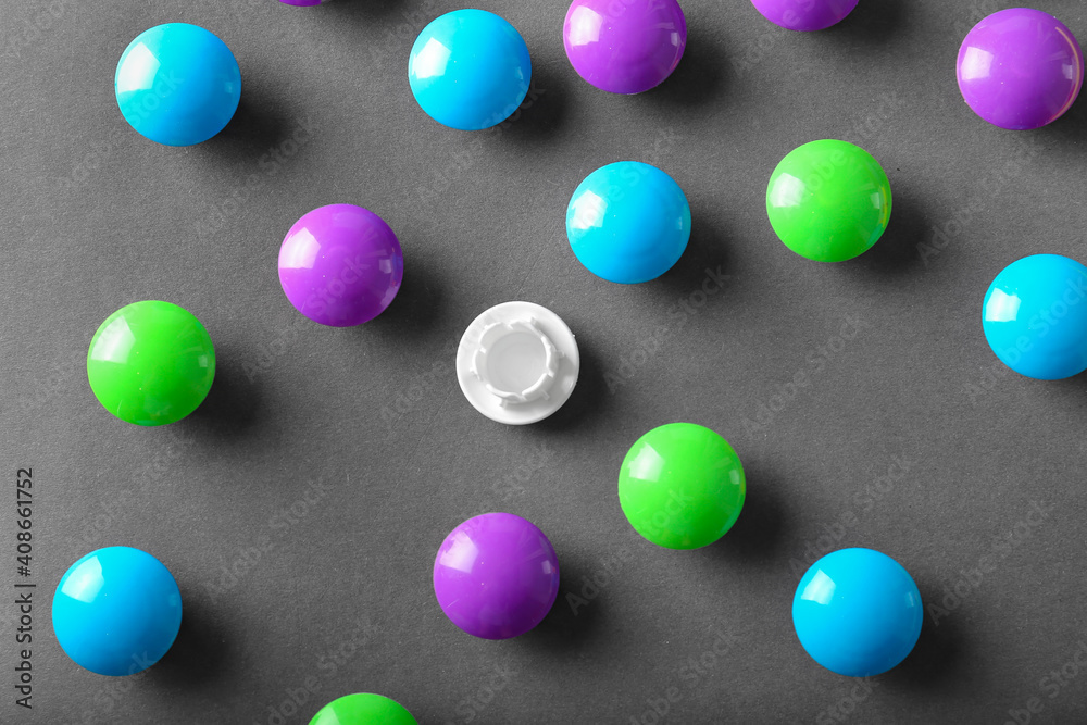Round multicolored mosaic on grey background Round multicolored mosaic on grey background