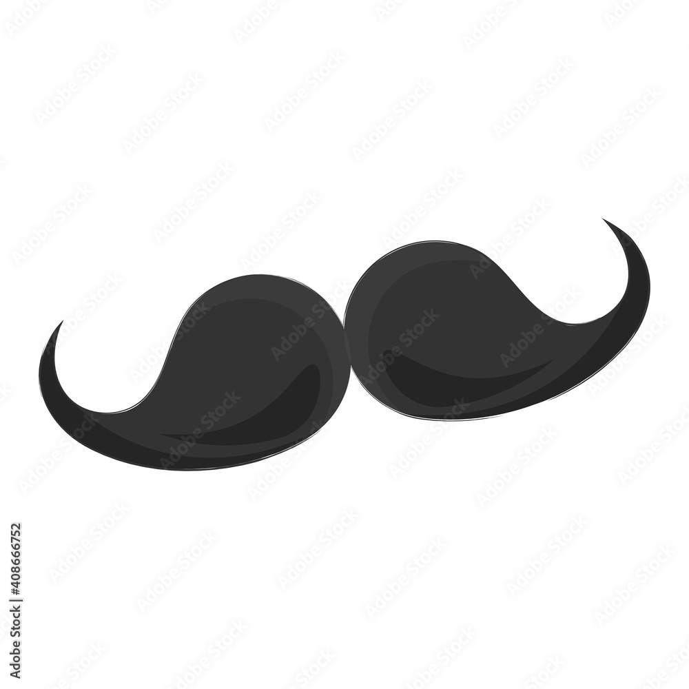 Isolated Mostache Dad Isolated Mostache Dad