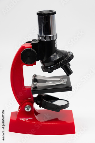 Red microscope for Science and education