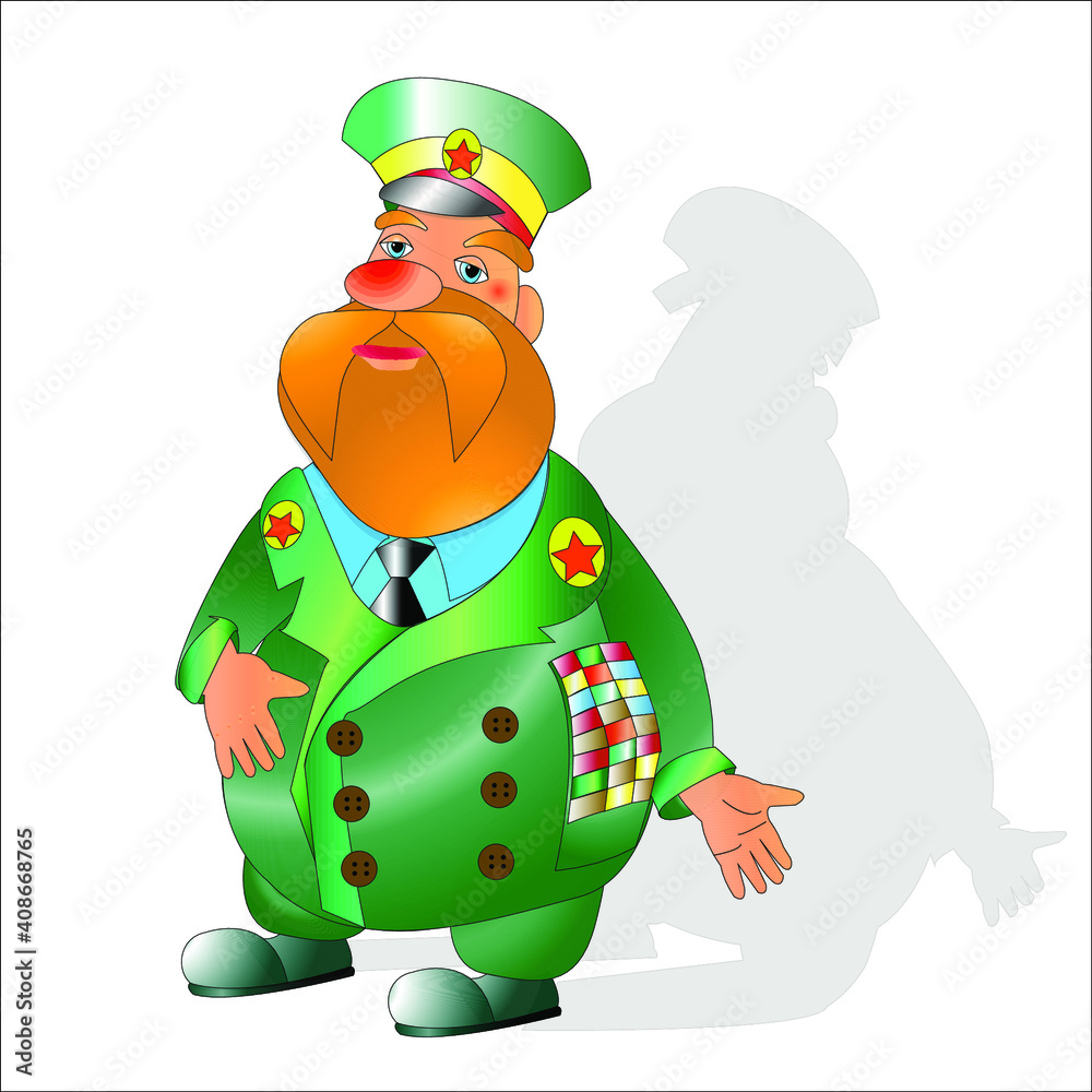 illustration of an person with a hat illustration of an person with a hat