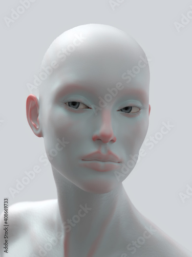 portrait of an artificial person