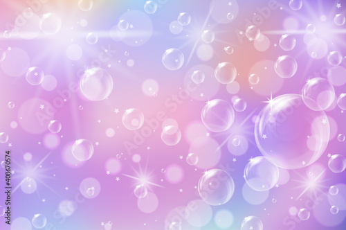 Magic fairy tale pastel sky background