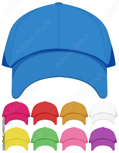 Isolated cap on white background