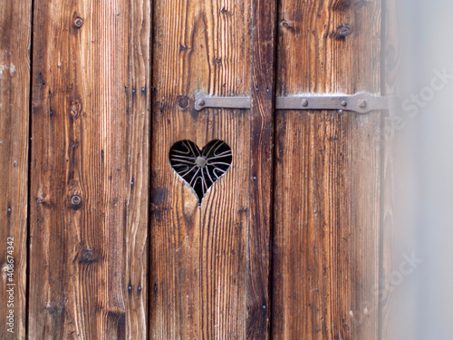 heart shaped door