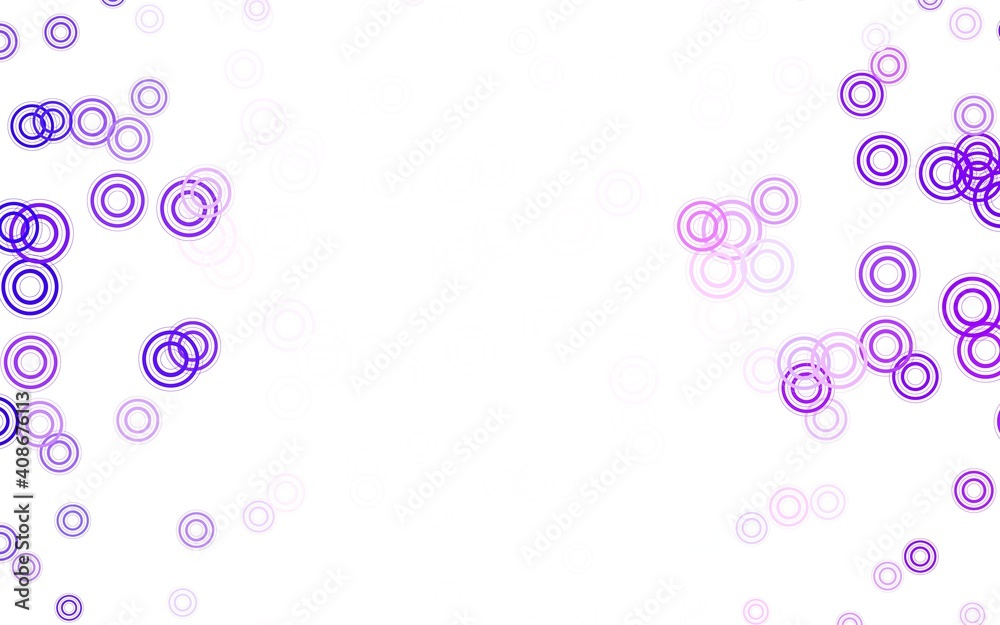 Light Purple vector background with spots.