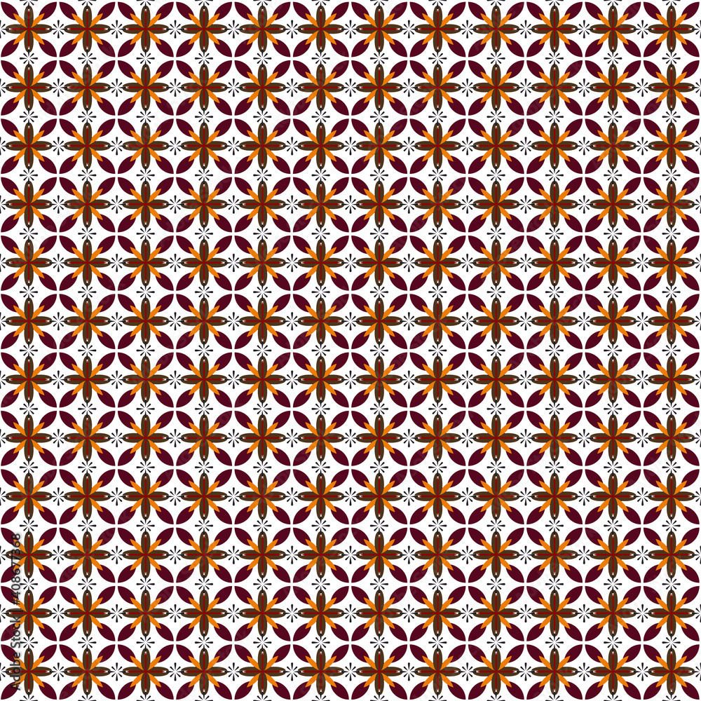 “Batik Truntum” Batik Jogja Pattern. Indonesian batik motifs with very distinctive patterns, Vector