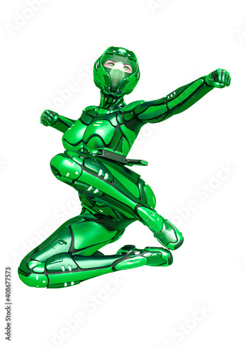 super sweet girl is jumping