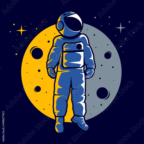 Astronaut with a funny hover style