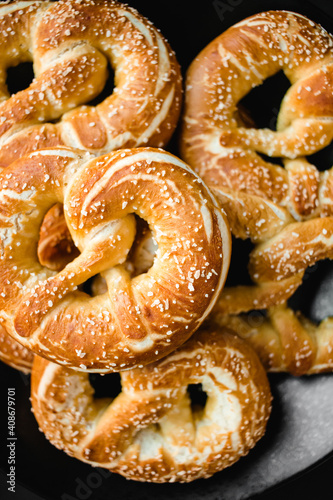 pretzels on a plate