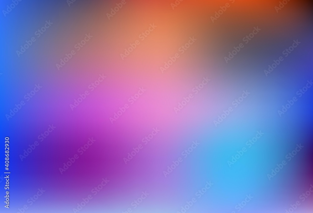 Fototapeta premium Light Blue, Red vector blurred shine abstract template.