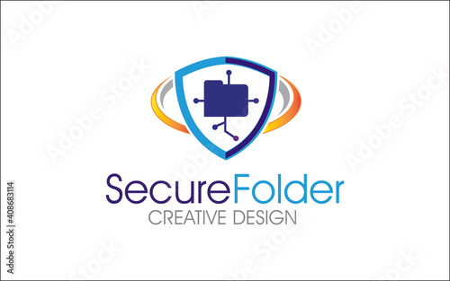 Illustration vector graphic of folder file data logo template design-10 © Arif
