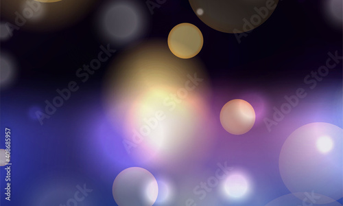 Beautiful bokeh circles abstract background.