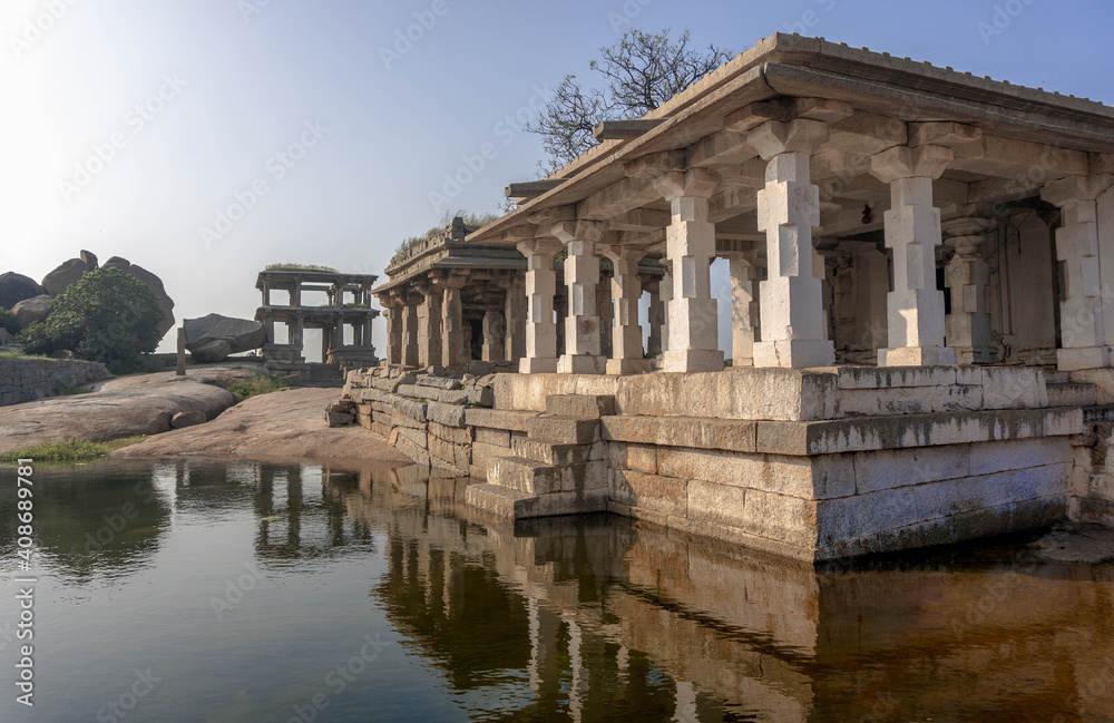 Hindu temple on Mount Hemakuta, in Hampi Hindu temple on Mount Hemakuta, in Hampi