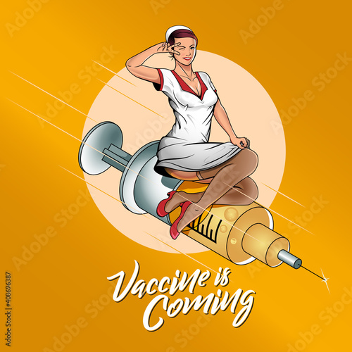 Vaccine is Coming illustration
