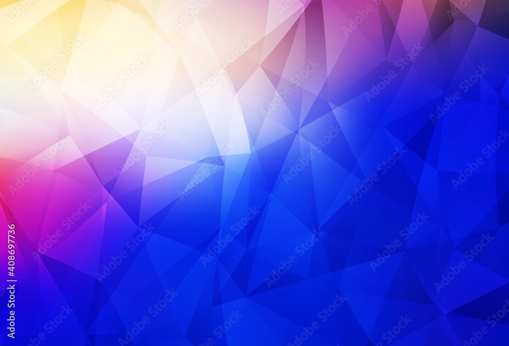 Light Pink, Blue vector polygonal pattern. Light Pink, Blue vector polygonal pattern.