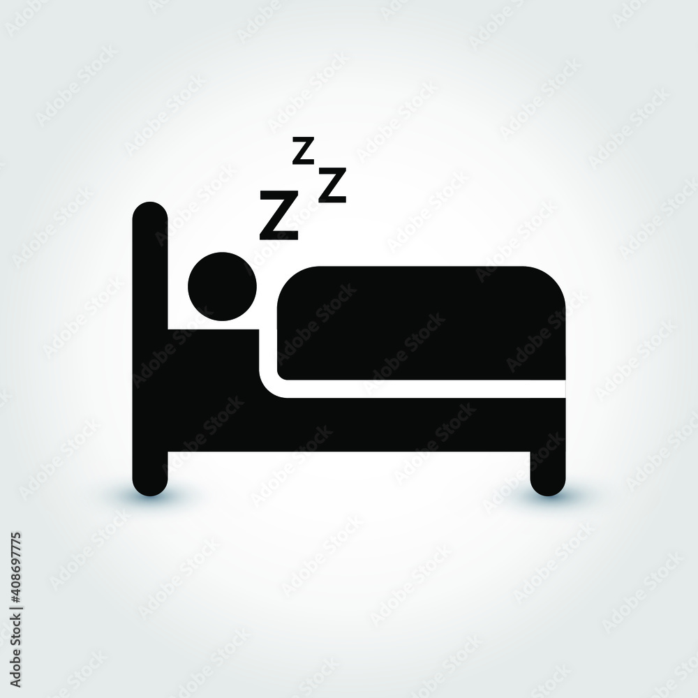 Hotel, bed icon flat design illustration. Eps 10 vector illustration. Hotel, bed icon flat design illustration. Eps 10 vector illustration.