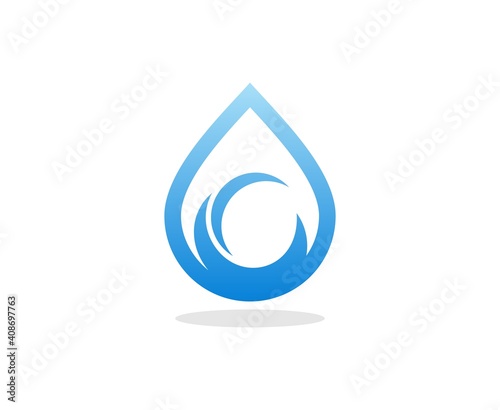 Water drop logo 