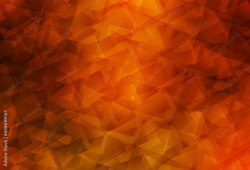 Light Red vector abstract polygonal background.