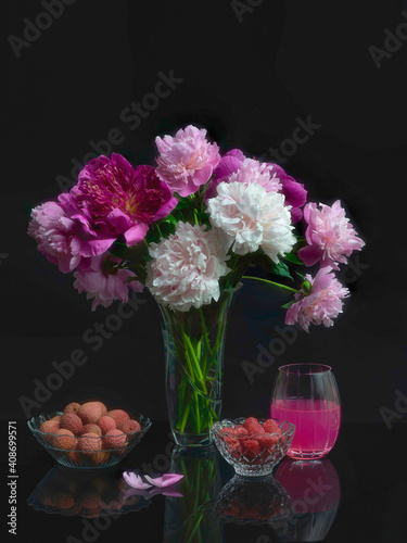 still life with flowers