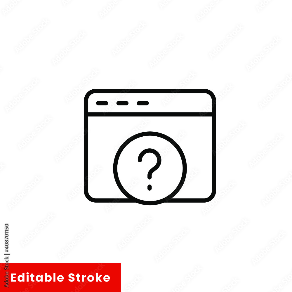 Help and support icon. Simple line style for web template and app. Call center, assist, service, contact, phone, computer, info, vector illustration design on white background. Editable stroke EPS 10 Help and support icon. Simple line style for web template and app. Call center, assist, service, contact, phone, computer, info, vector illustration design on white background. Editable stroke EPS 10