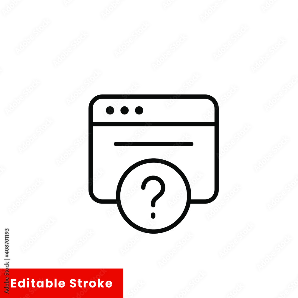 Help and support icon. Simple line style for web template and app. Call center, assist, service, contact, phone, computer, info, vector illustration design on white background. Editable stroke EPS 10 Help and support icon. Simple line style for web template and app. Call center, assist, service, contact, phone, computer, info, vector illustration design on white background. Editable stroke EPS 10