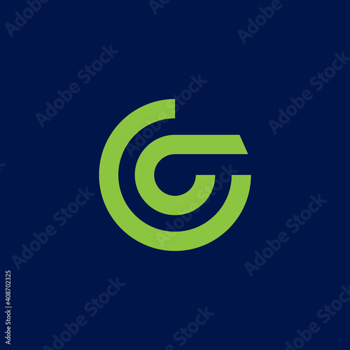 Vector illustration of a logo design forming letters and symbols