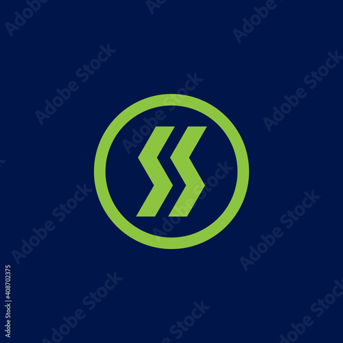 Vector illustration of a logo design forming letters and symbols