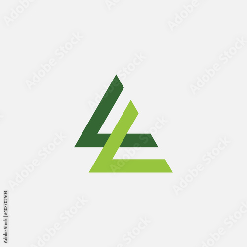 Vector illustration of a logo design forming letters and symbols