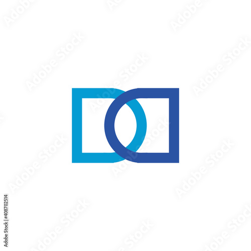 Vector illustration of a logo design forming letters and symbols