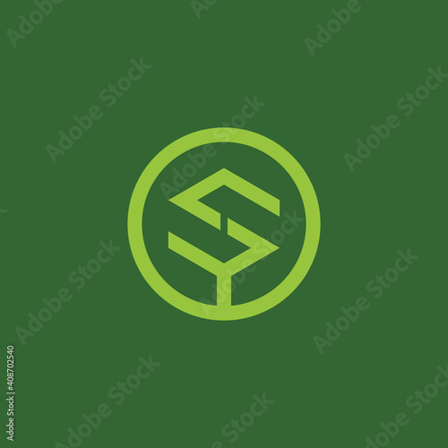 Vector illustration of a logo design forming letters and symbols