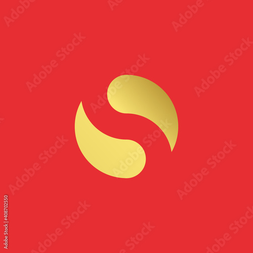 Vector illustration of a logo design forming letters and symbols